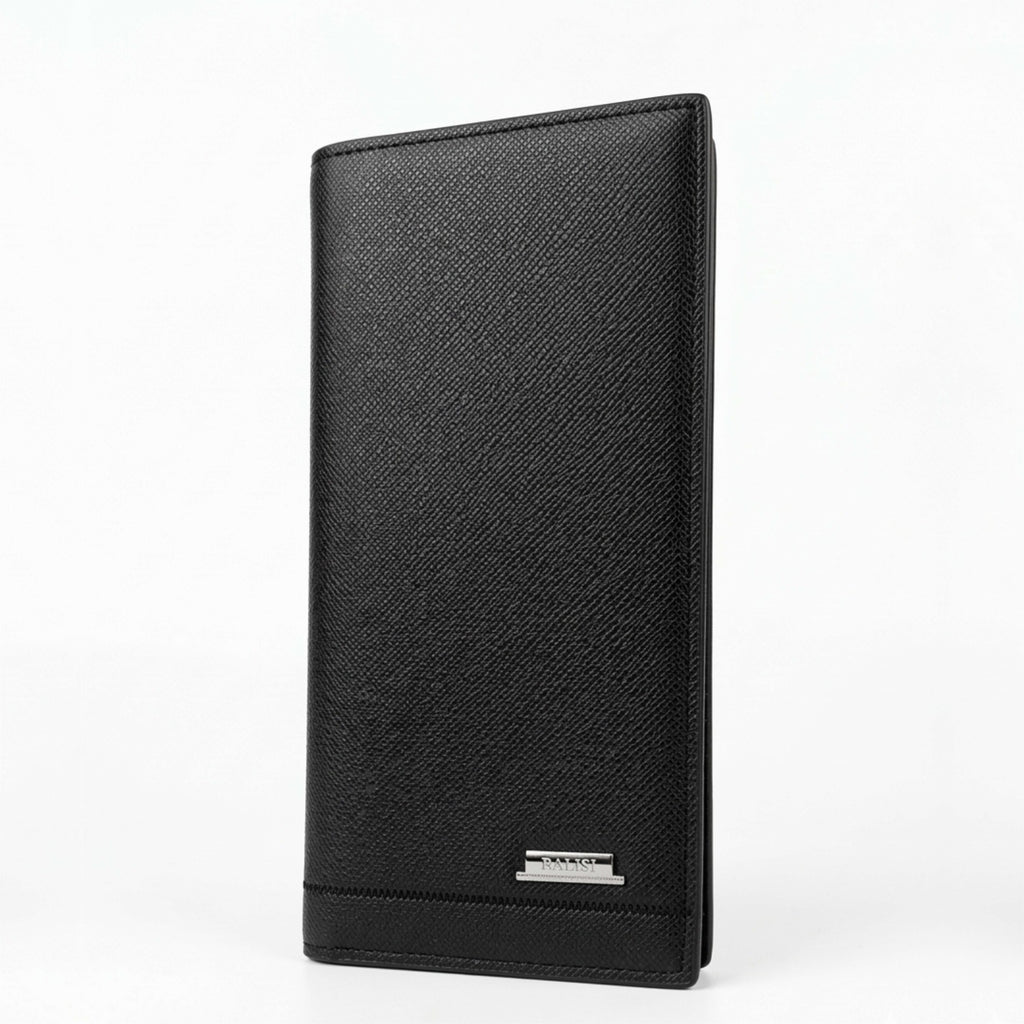 Long Black Wallet on a white background